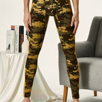 Men's Camouflage Cotton Long Johns with Side Stripes