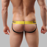 2 Pack Men's Fun Print Breathable Low-Rise Jockstrap