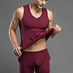 Solid Color Modal Home Boxers for Men