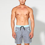 Men's Lightweight Moisture-Wicking Checkered Board Shorts