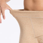 Men's Double-Sided Fleece Thickened Antibacterial Cotton Base Layer Thermal Bottoms