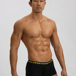 3 Pack Men's Seamless Ice Silk U-Pouch Low Waist Sexy Breathable Trunks