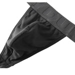 3 Pack Men's Solid Ribbed U-Pouch Breathable & Lifting Thongs