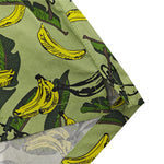 2 Pack Men's Banana Print Cotton Lounge Shorts with Button Fly