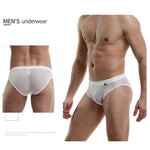 3 Pack Men's Nylon Sexy Low-Rise High-Elastic Briefs