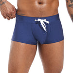 Men’s U Convex Pouch Swim Trunks with Drawstring