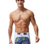 Men's Comfy Waistband Stay-Put Fit Bold Prints Swim Shorts & Trunks