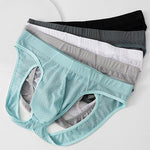3 Pack Men's Sexy Mesh Transparent Big Pouch Jockstrap