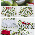 Men's Bold Prints Quick-Dry Fabric Seamless Comfort Swim Shorts & Trunks