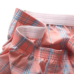 Men’s Vent Classic Plaid Cotton Boxers With Fly
