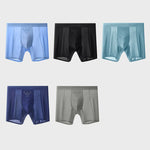 2 Pack Men's Seamless Comfort Breathable Anti-Chafing & Antibacterial Boxers Briefs