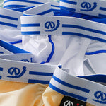 3 Pack Sexy Fashion Ice Silk Solid Color Men's Briefs