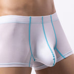 3 Pack Men's Large Pouch Contrast Binding Trunks