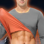 Men's Seamless Double-sided Round Neck Thermal Underwear Set
