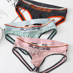 3 Pack Men's Low-Rise Ice Silk Jockstrap