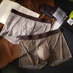 3 Pack Men’s Star Print Tie Dye Antibacterial Ice Silk Breathable Trunks
