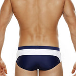 Men's Seamless Comfort Color-Blocked Quick-Dry Swim Briefs