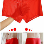 Lightweight Breathable Ice Silk U Contoured Boxers for Men