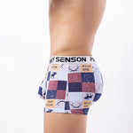 4 Pack Men’s Checkered Pattern Cotton Trunks