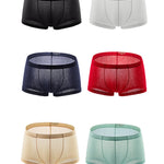 4 Pack Men's Sexy Breathable Jacquard Trunks