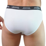 2 Pack Men's Sporty Letter Print Supportive Low-Rise Ice Silk Skin-Friendly Bikini