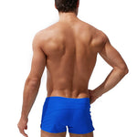 Men's Zippered Pocket Design Moisture-Wicking Swim Shorts & Trunks