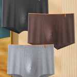 4 Pack Men's Striped Printed Breathable Cotton Trunks
