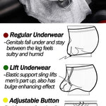 2 Pack Men's Sexy Cotton Support Contour Pouch Briefs