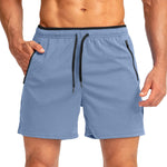Men's Zipper Pockets & Quick-Dry Movement-Friendly Activewear Shorts
