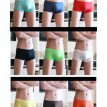 Lightweight Breathable Ice Silk U Contoured Boxers for Men