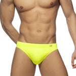 Men’s Solid Color Swim Briefs with Removable Pad