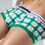 Men’s Relaxed Plaid U Pouch Trunks