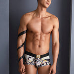 2 Pack Men's Bold Prints Comfy Waistband Stretch Fit Soft Trunks