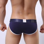Zipper Belt Printed Cotton Pouch Briefs