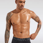 Men's Threaded Fabric Pouch Trunks With Fly