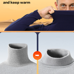 Men's Mid-high Collar Warm Cold-proof Long-sleeved Bottoming Shirt