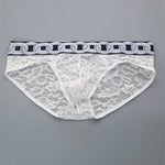 2 Pack Men's Sexy Lace Lightweight & Airy Sporty Cut Breathable Odor-Control Bikini