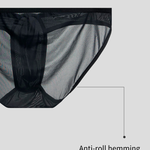 2 Pack Men's Sexy See-Through Triangle Y-Shaped Sleep Briefs