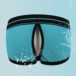 2 Pack Men's Large Pouch Back Opening Sexy Trunks