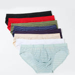 3 Pack Men's Mesh Nylon Breathable Solid Color Bikini