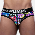 2 Pack Men's Printed Sexy & Trendy Low-Rise Breathable Casual Briefs