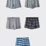 3 Pack Men's Breathable Anti-Chafing Comfy Waistband Mid-Rise Boxer Shorts