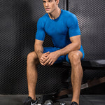 Men's Fitness Running Moisture-Wicking & Quick-Dry Fabric Activewear Tops & Tights