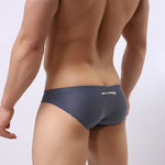 2 Pack Men's Soft-Touch Daily Stretch Solid Color Stay-Put Fit Briefs