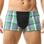 2 Pack Men's Cotton Mixed Tartan Lounge Shorts