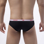 3 Pack Men's Cotton Ultra-Narrow Waistband Sexy Breathable Briefs