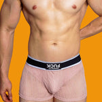 3 Pack Men's Lace Mesh Quick-Drying Breathable Solid Color Trunks