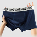 4 Pack Men's 10A Antibacterial Cotton Trunks with Oyster Massage Pouch