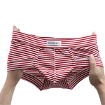 3 Pack Men's Trendy Striped Ultra-Soft Cotton Briefs