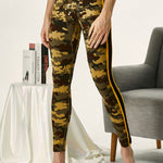 Men's Camouflage Cotton Long Johns with Side Stripes
